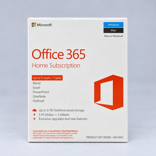 Microsoft office 365 home - 365, 1